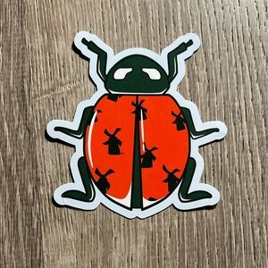 Dutch bros ladybug sticker
